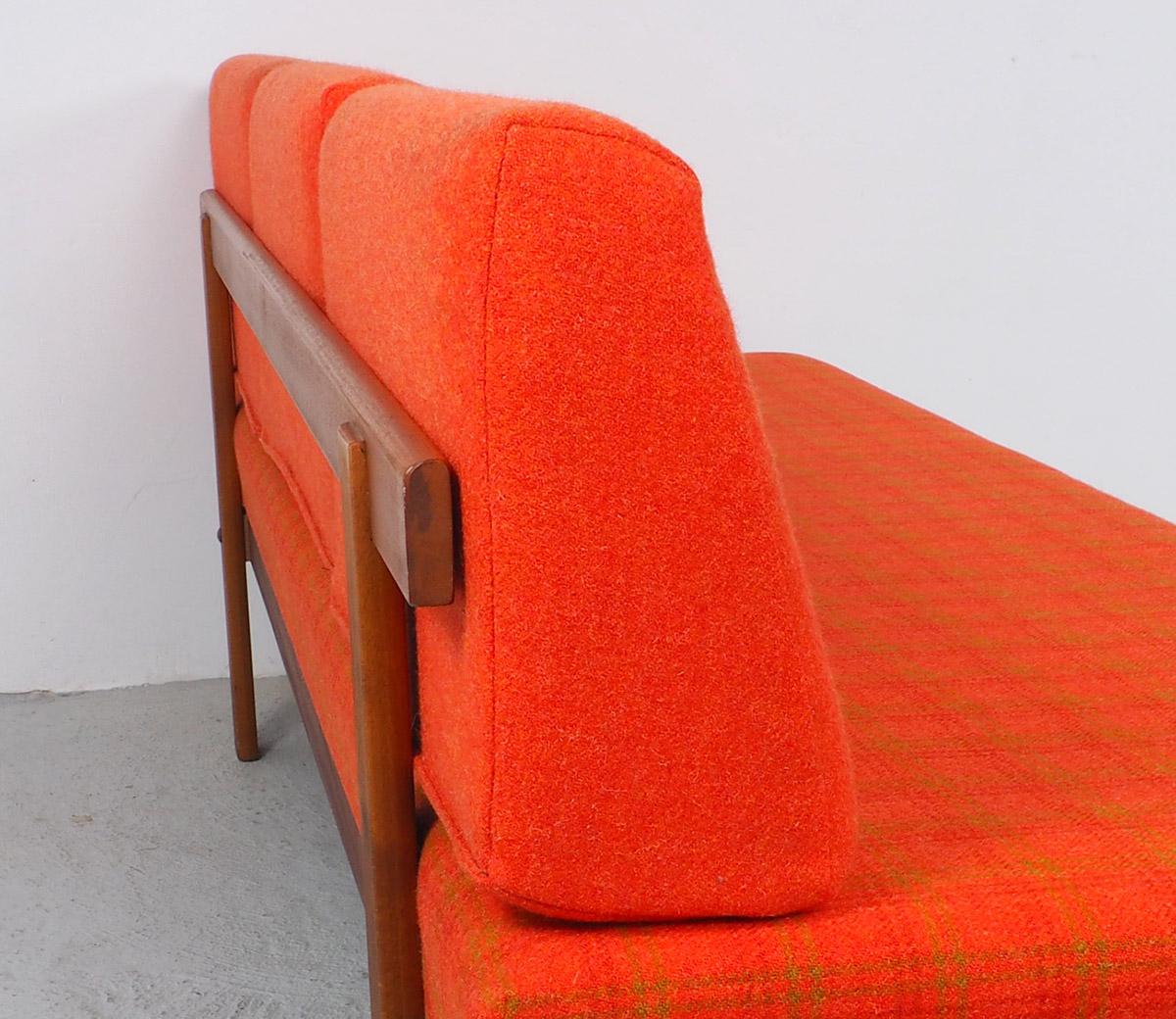 Svane Daybed in Orange Fabric by Ingmar Relling for Ekornes, 1960s 1