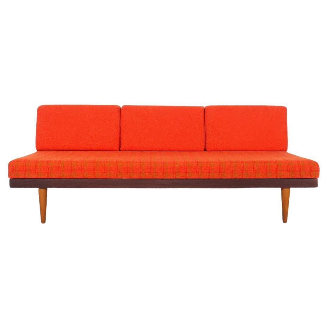 Svane Daybed in Orange Fabric by Ingmar Relling for Ekornes, 1960s