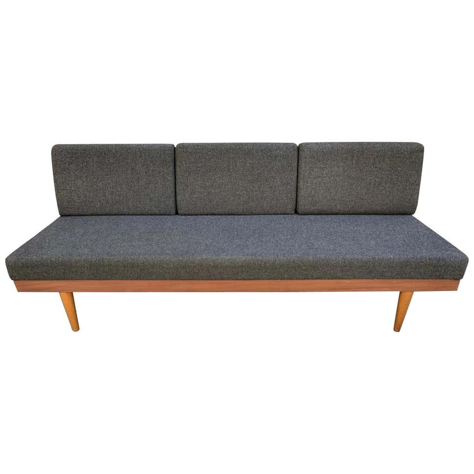Minerva Teak Daybed by Peter Hvidt and Orla Mølgaard Nielsen, Denmark ...
