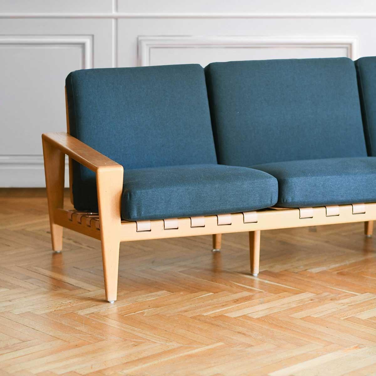 Mid-20th Century Svante Skogh 1957 “Bodo” Sofa in Swedish Oak For Sale