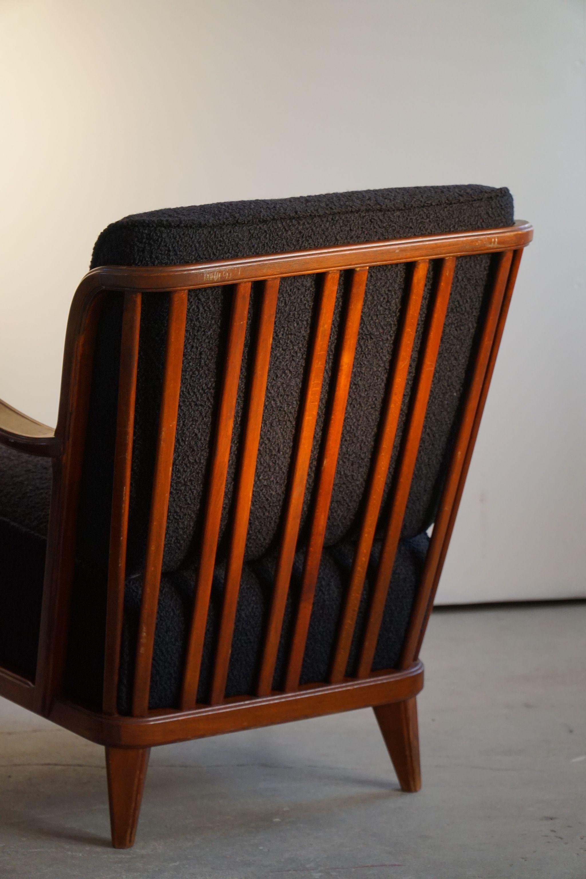 Svante Skogh, a Pair of Art Deco Lounge Chairs, Swedish Modern, Linköping, 1940s 13