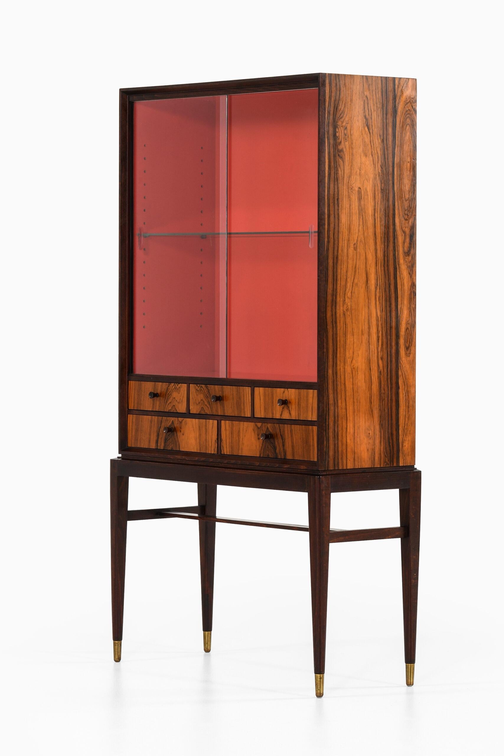 Glass Svante Skogh Cabinet Produced by Seffle Möbelfabrik in Sweden For Sale