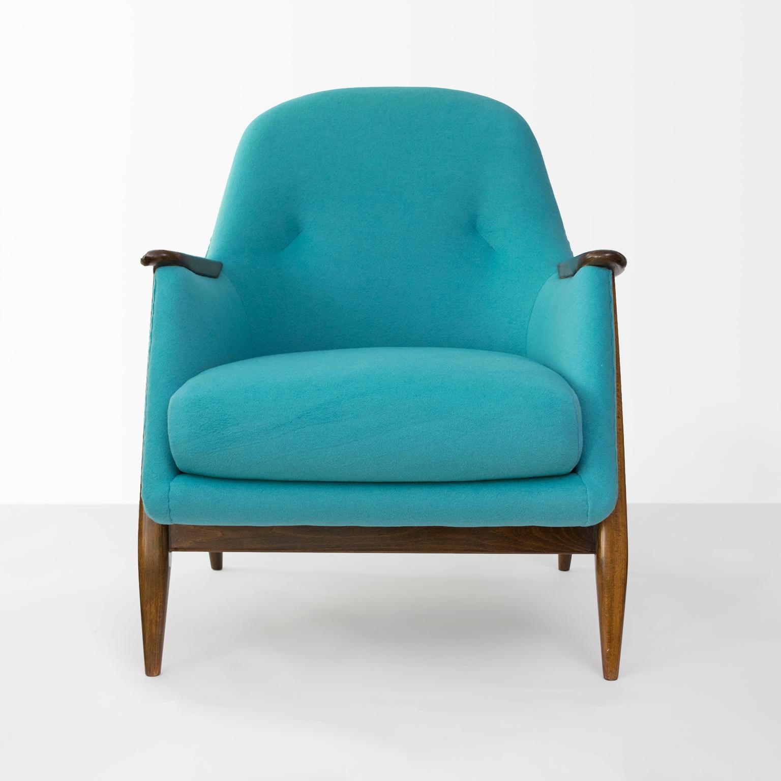 Stained Svante Skogh Chair Scandinavian Modern for Asko, Finland, 1954