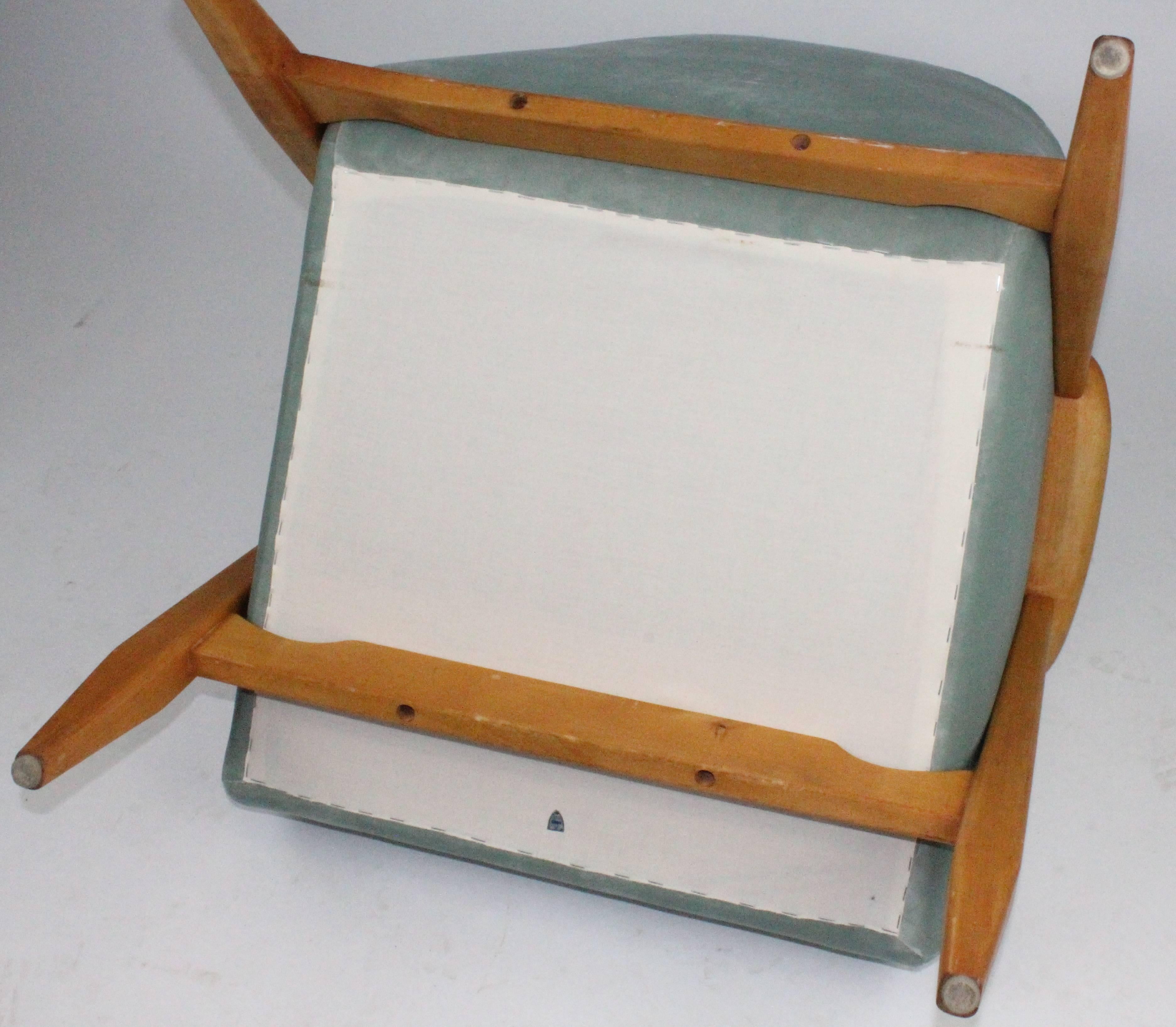 Svante Skogh Chair with Stool for Asko Finland, Design 1954 For Sale 4