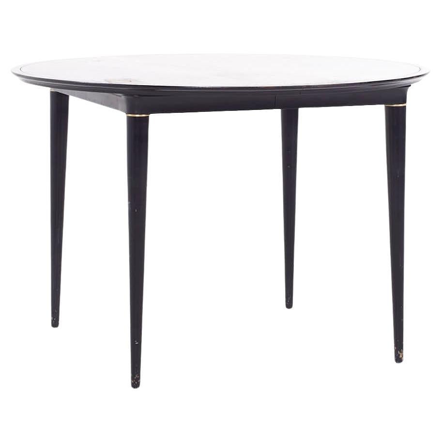 Svante Skogh for Seffle MCM Ebonized and Rosewood Expanding Dining Table For Sale
