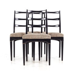 Svante Skogh for Seffle of Sweden Mid Century Ebonized Dining Chairs - Set of 4