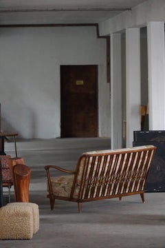 Svante Skogh, Sofá independiente de tela floral, estilo moderno sueco, década de 1940