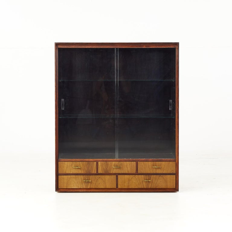 Svante Skogh Mid Century Rosewood Hutch For Sale at 1stDibs