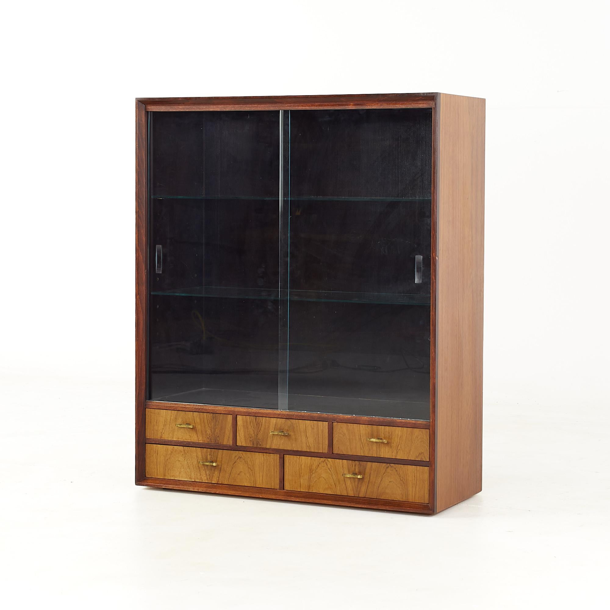 Mid-Century Modern Svante Skogh Mid Century Rosewood Hutch For Sale