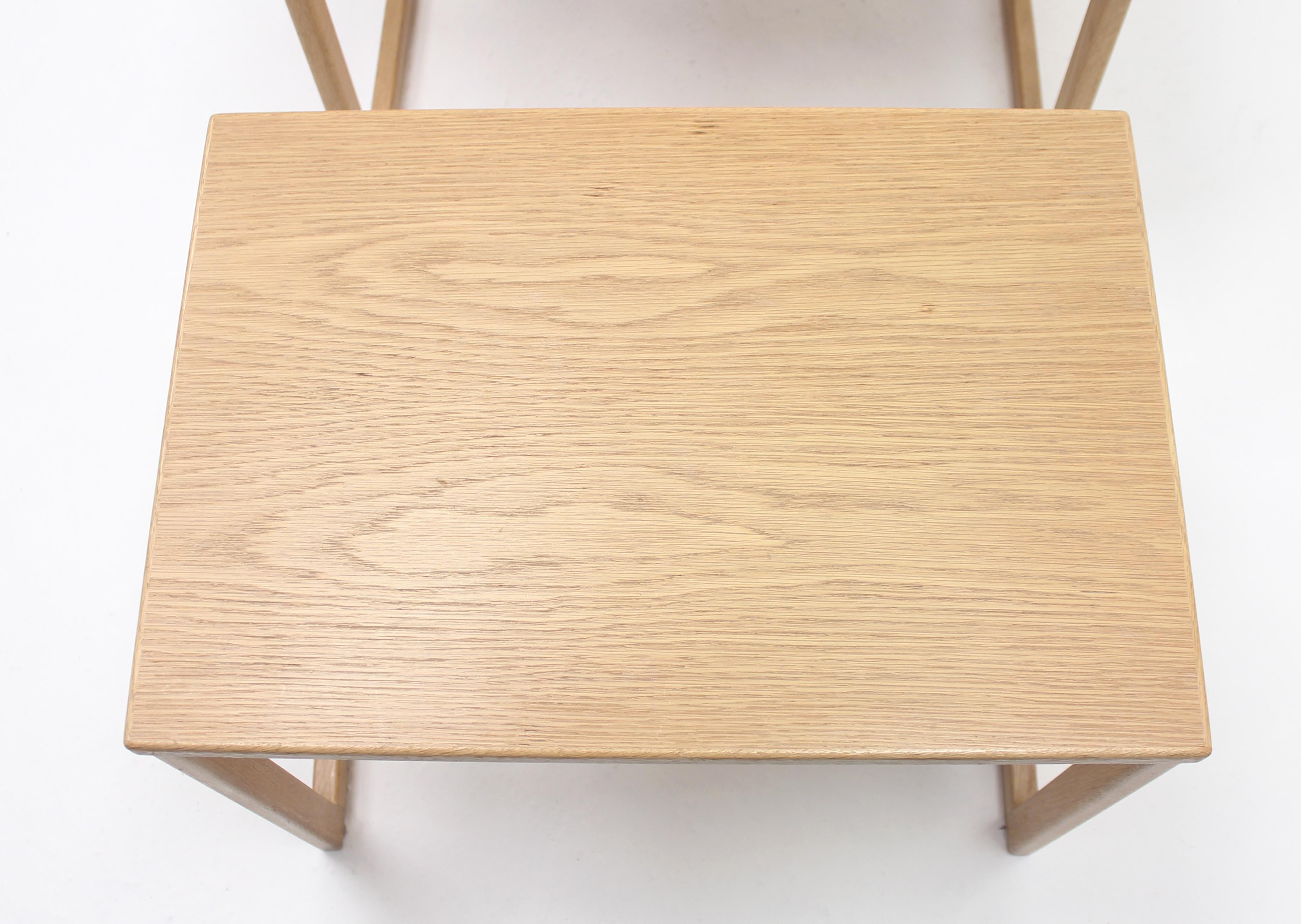 Svante Skogh, Oak Nesting Tables, AB Seffle Möbelfabrik, 1960s For Sale 2