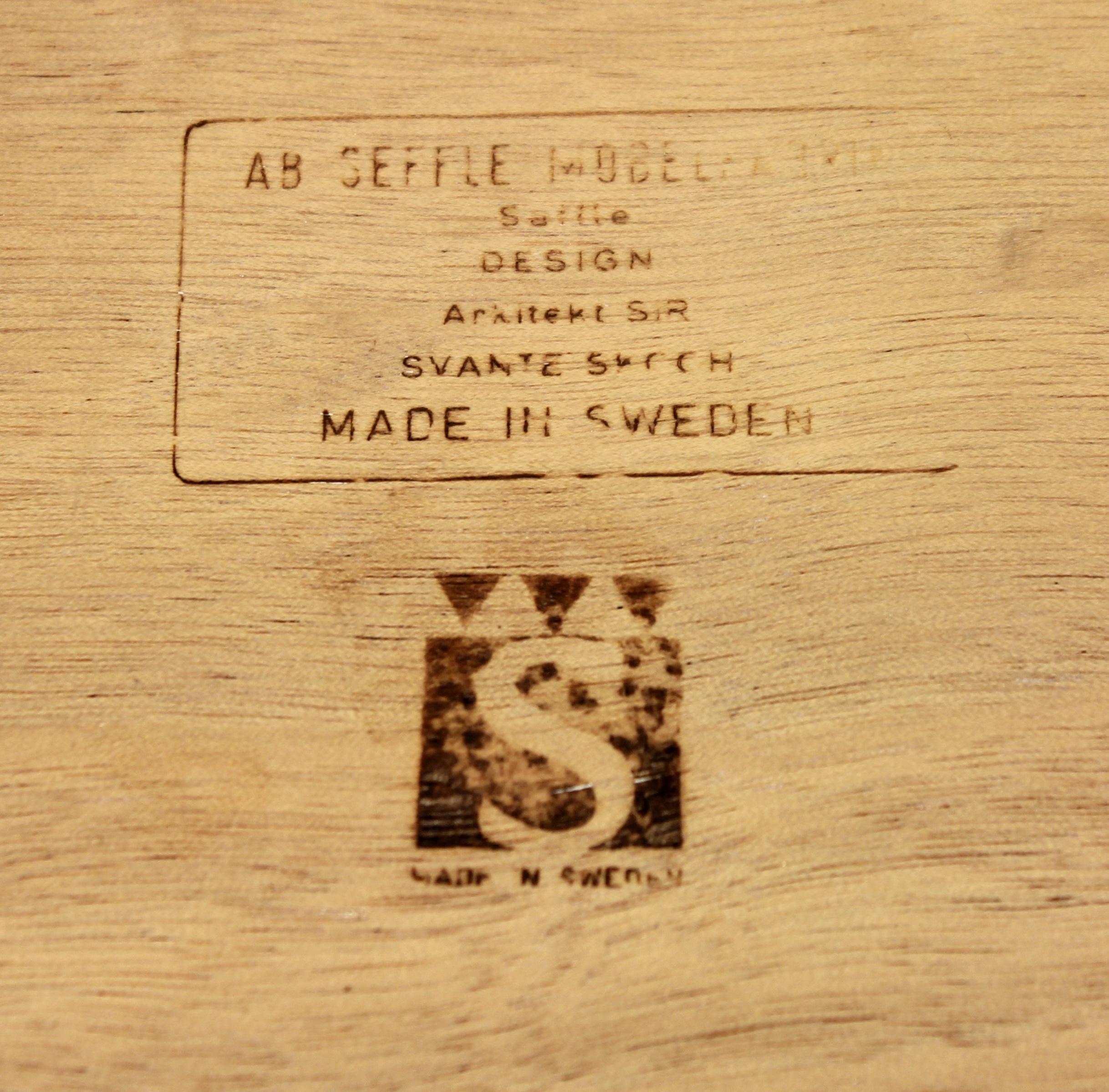 Svante Skogh, Oak Nesting Tables, AB Seffle Möbelfabrik, 1960s For Sale 5