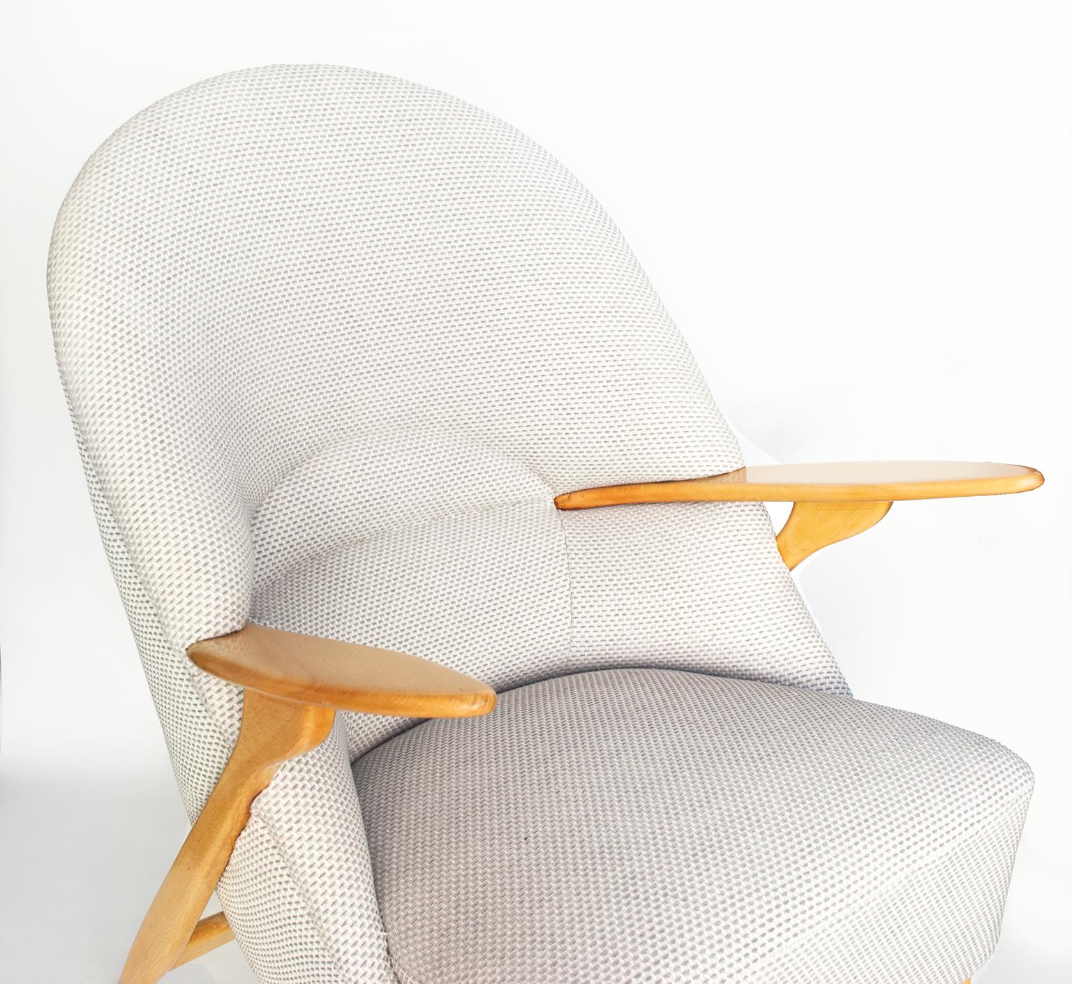 20th Century Svante Skogh Scandinavian Modern Lounge Chair by Säffle Möbelfabrik, Sweden For Sale
