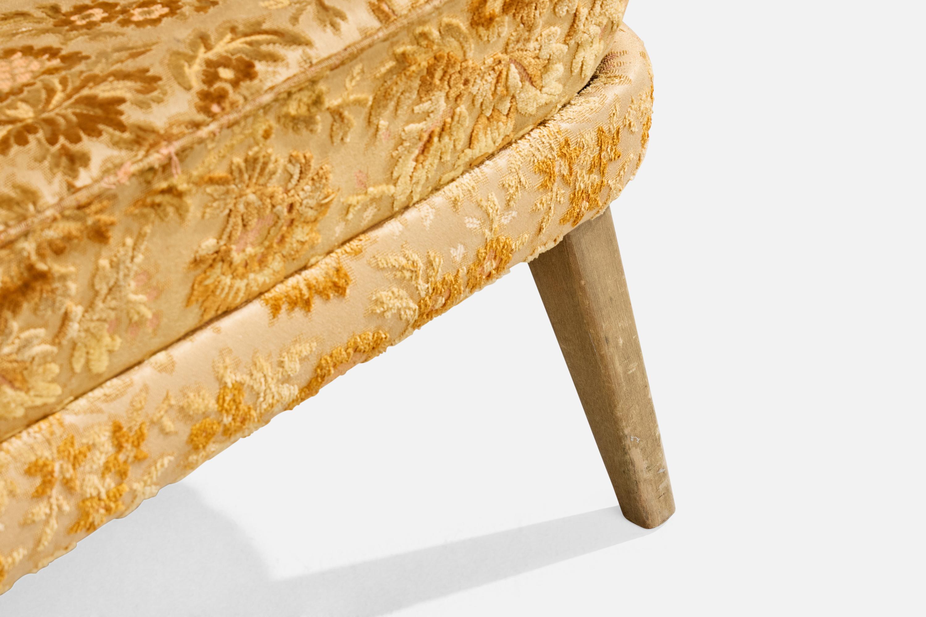Svante Skogh, Sofa, Holz, Stoff, Schweden, 1950er Jahre im Angebot 5