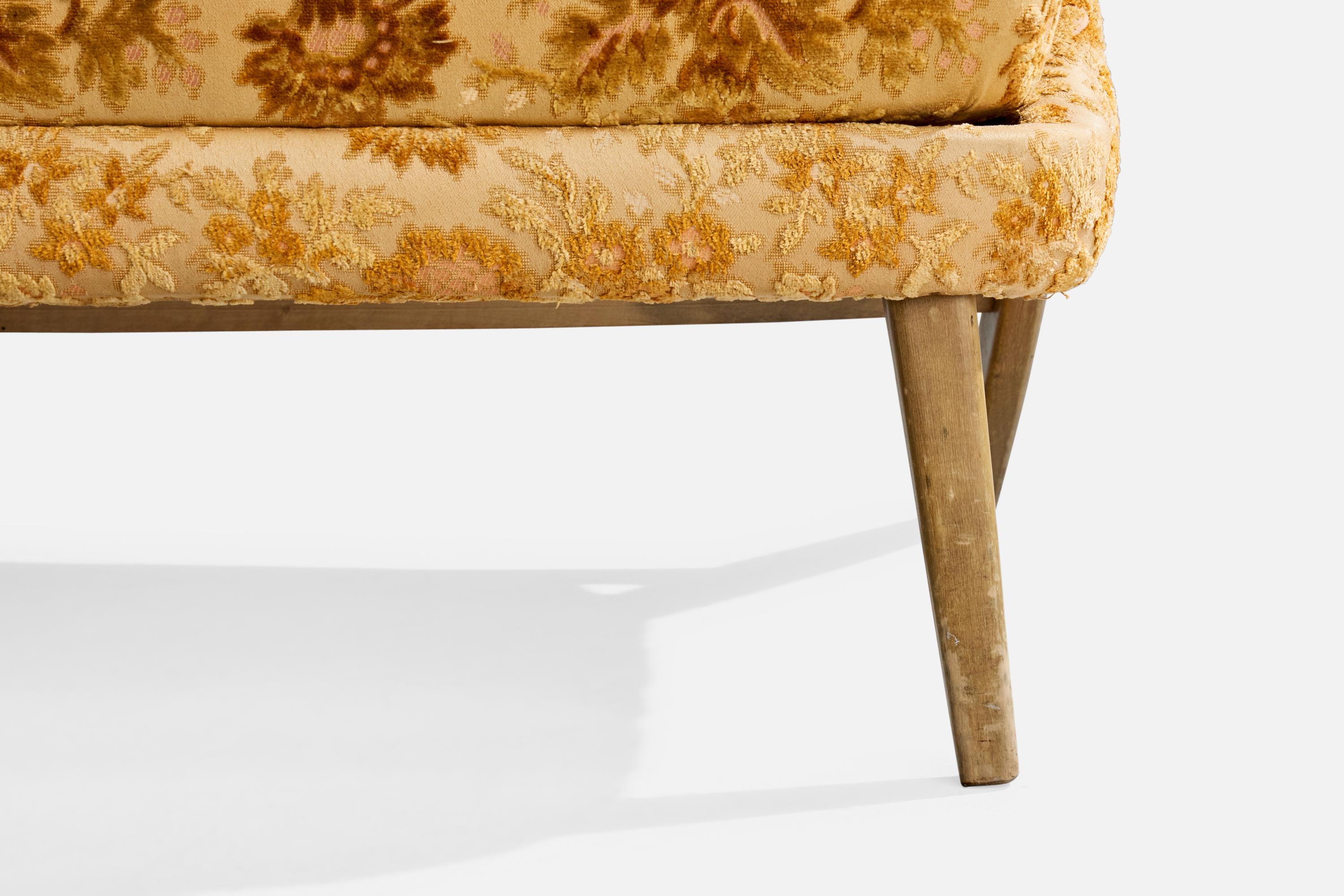 Svante Skogh, Sofa, Holz, Stoff, Schweden, 1950er Jahre im Angebot 6