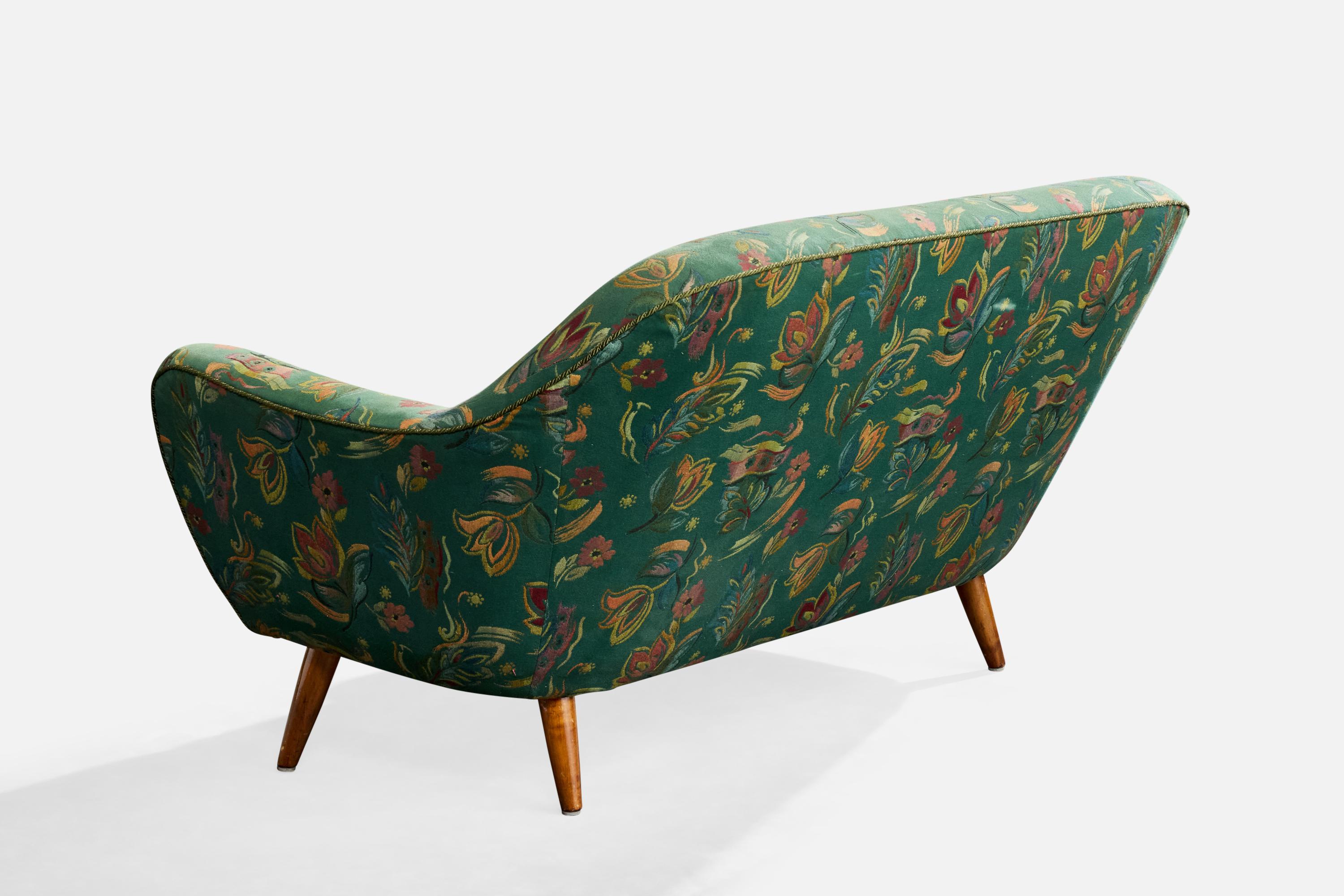 Svante Skogh, Sofá, Madera, Tela, Suecia, Años 50 Sueco en venta