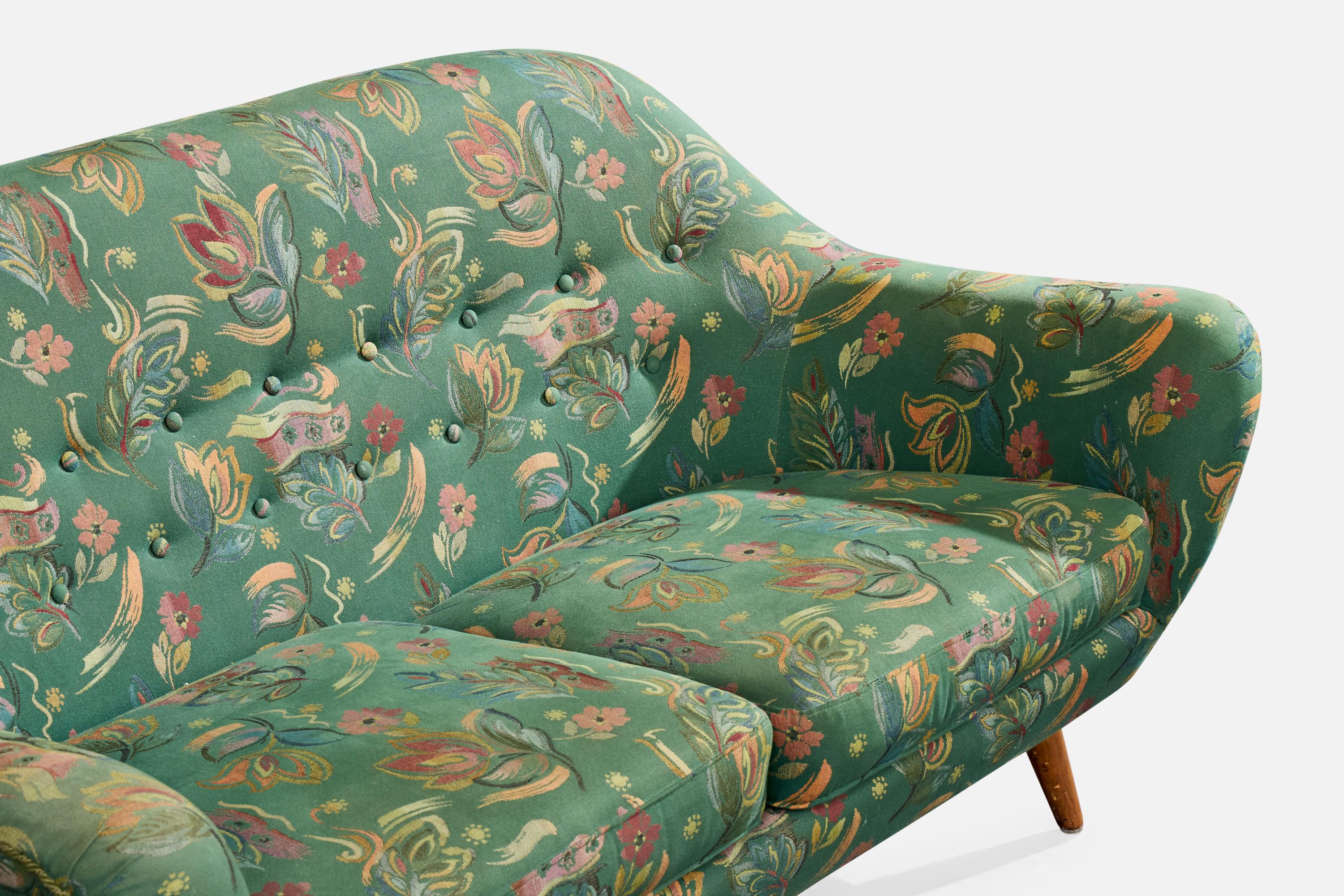 Svante Skogh, Sofá, Madera, Tela, Suecia, Años 50 en venta 1