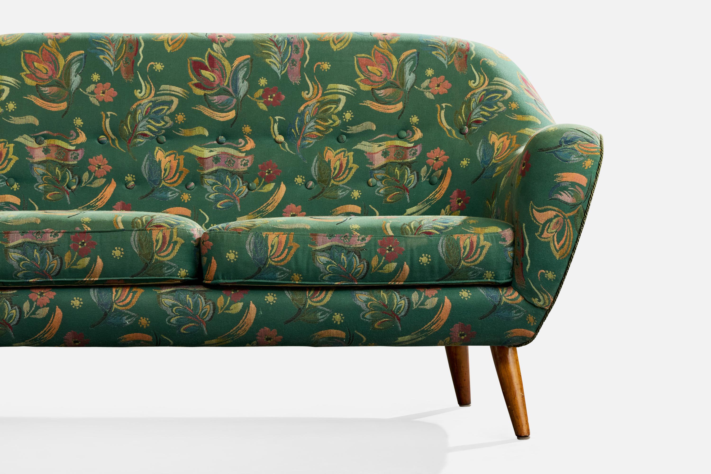 Svante Skogh, Sofá, Madera, Tela, Suecia, Años 50 en venta 2