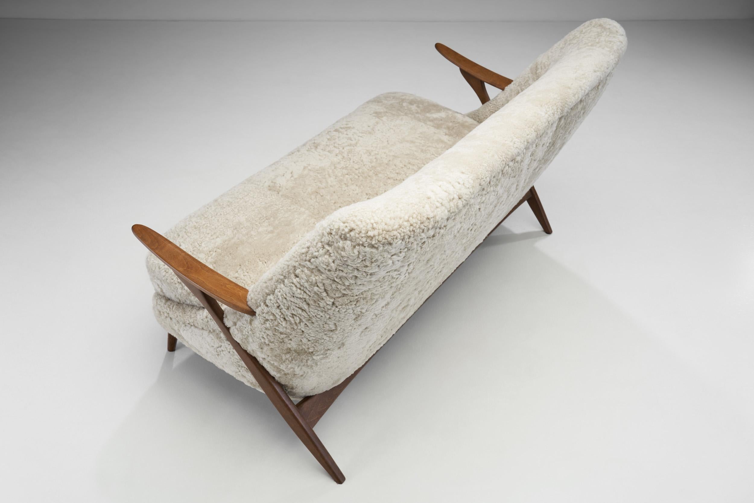 Svante Skogh Zweisitziges Sofa für Ab Seffle Möbelfabrik AB, Schweden 1950er Jahre im Angebot 3