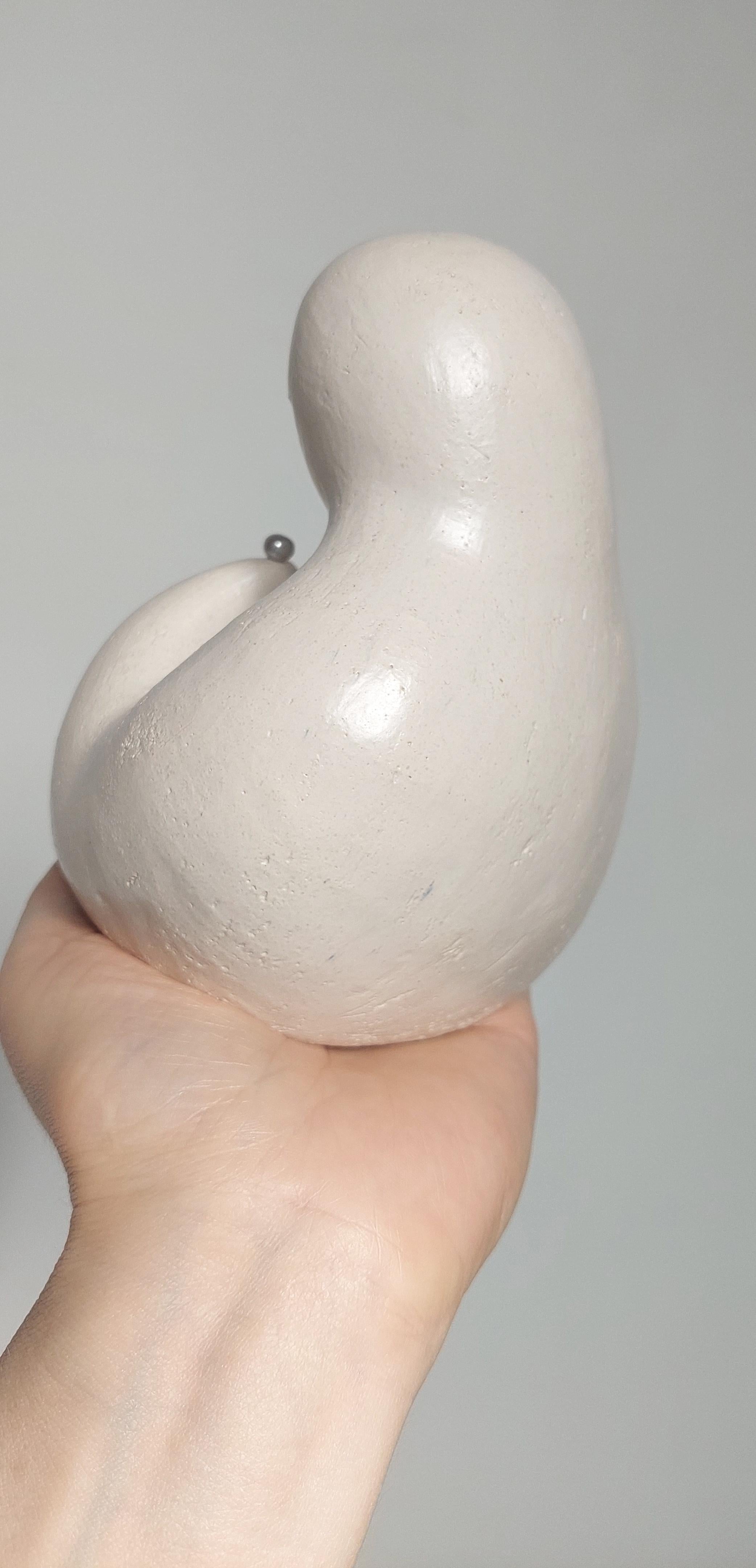 Figurative Ceramic Sculpture. Pearl. For Sale 7