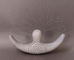 Invisible Patterns. Spiral. Ceramic Sculpture, Woman by Sve Gri
