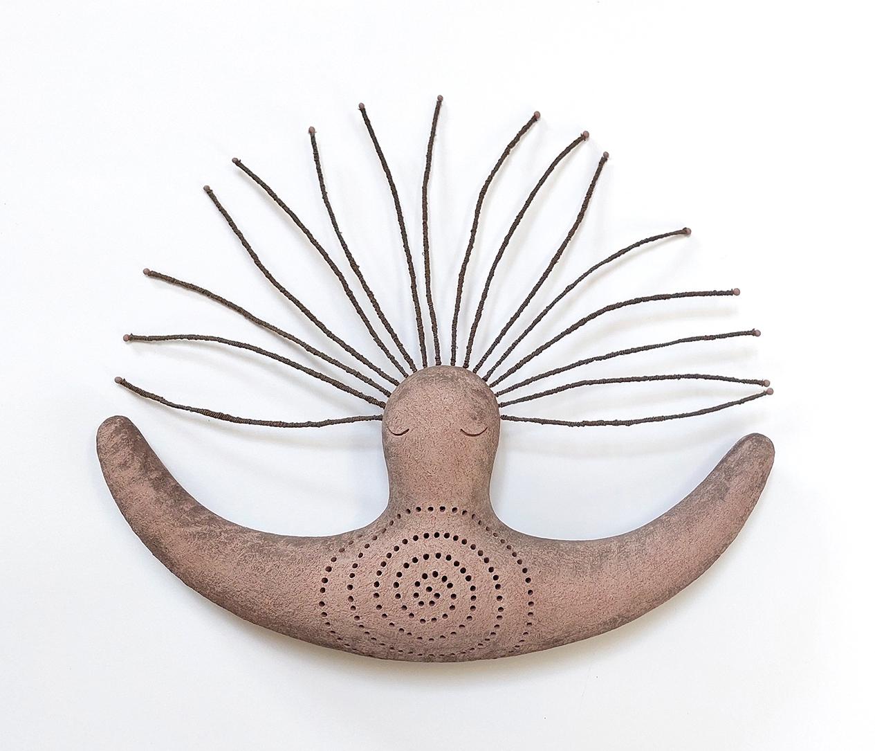 Invisible Patterns. Spiral. Ceramic Sculpture, Woman by Sve Gri For Sale 6