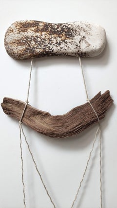 Wall Hanging Ceramic Art. Natural Boho Style