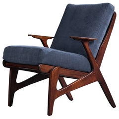 Svegards Markaryd, Silla de salón, Madera, Tela, Suecia, Años 50