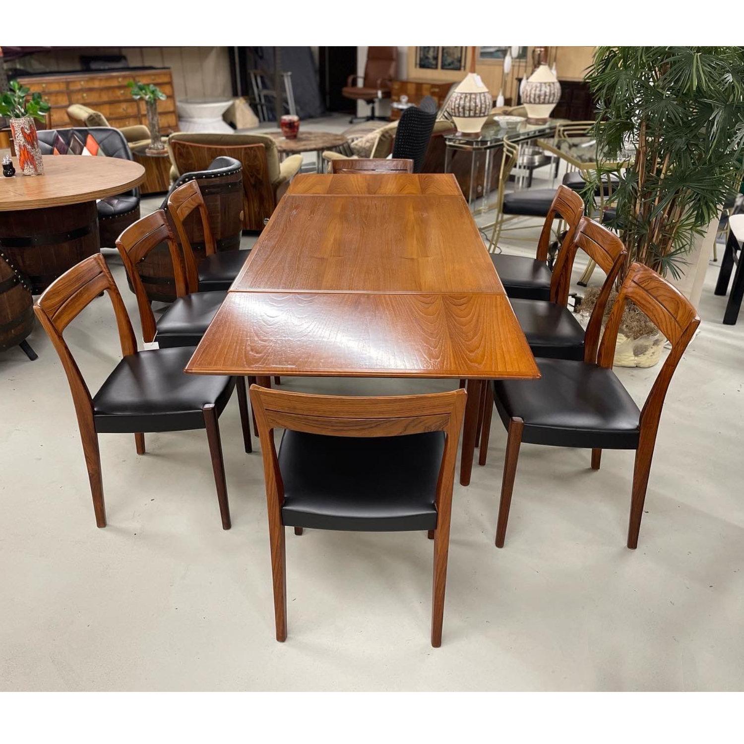 Mid-Century Modern Svegards Markaryd Rosewood Dining Chairs Made in Sweden Set of 8