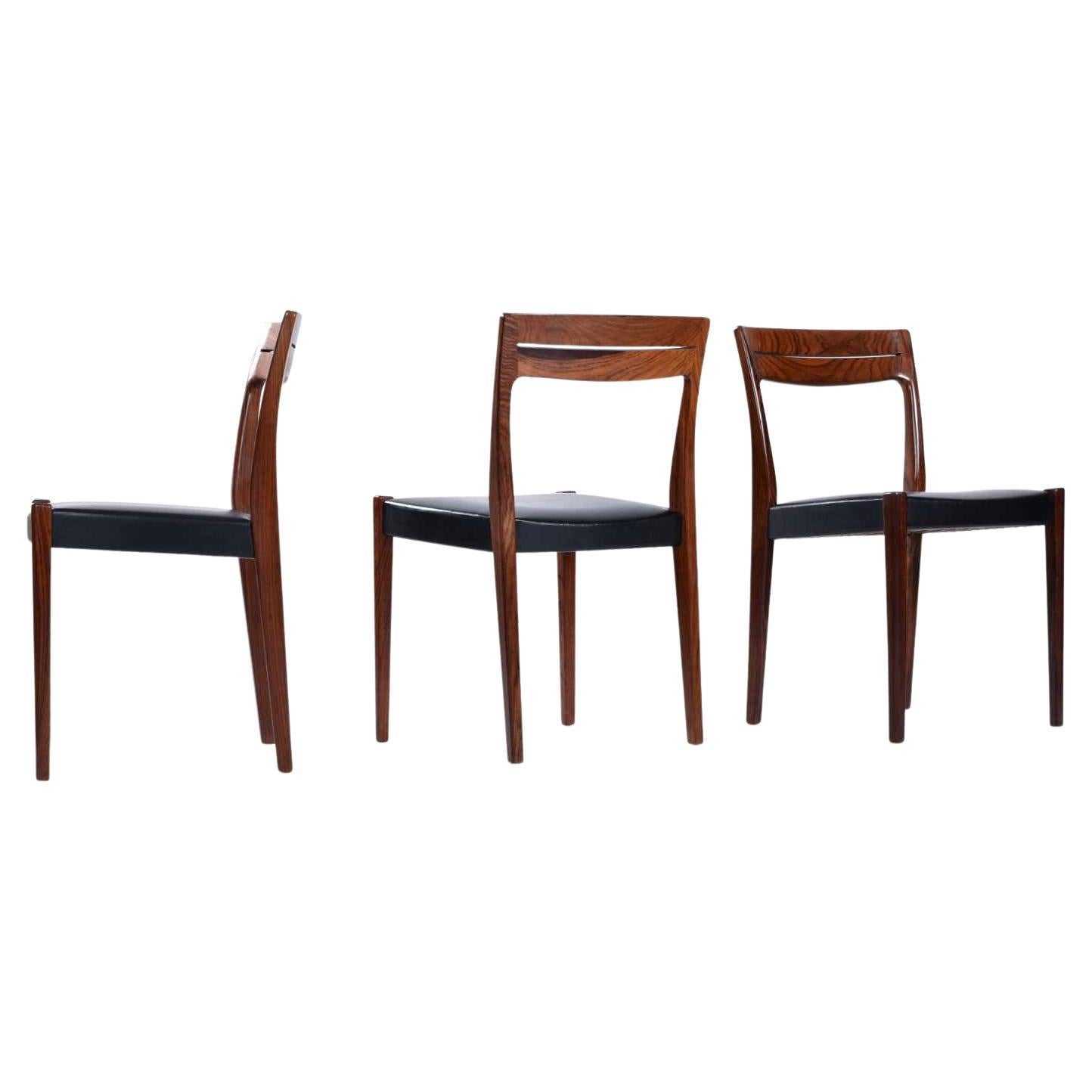 Mid-20th Century Svegards Markaryd Rosewood Dining Chairs Made in Sweden Set of 8