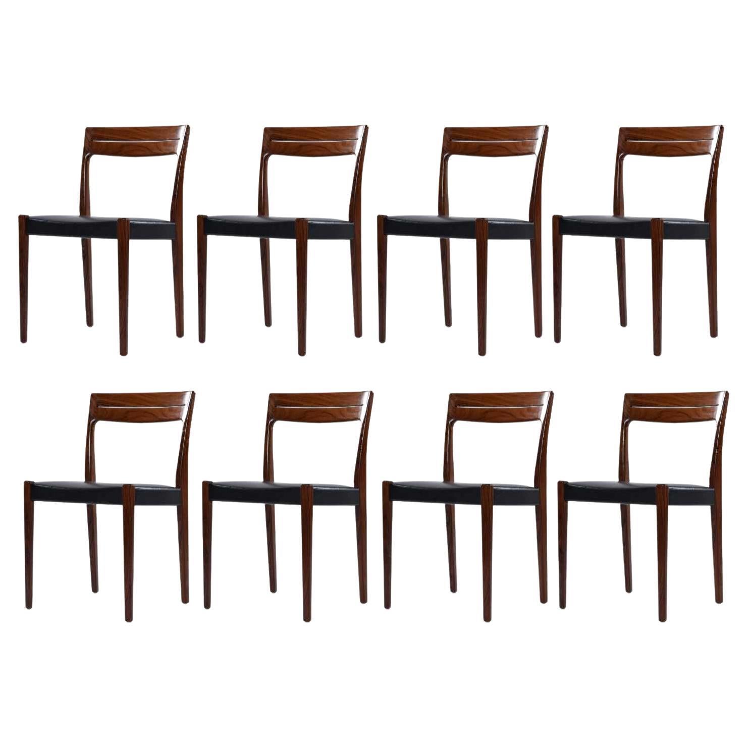 Svegards Markaryd Rosewood Dining Chairs Made in Sweden Set of 8