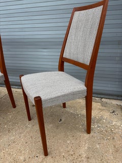 Svegards Markaryd Set di 8 sedie da pranzo imbottite in teak