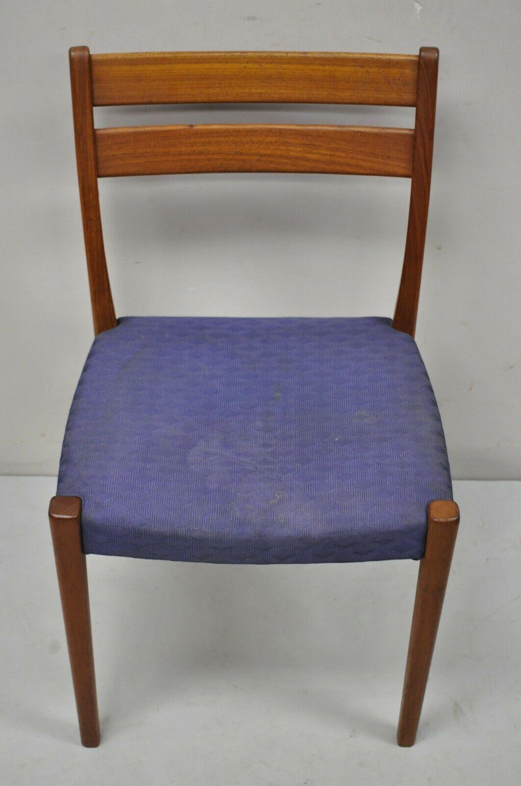 Mid-Century Modern Svegards Markaryd Swedish Danish Modern Teak Dining Side Chair, Sweden