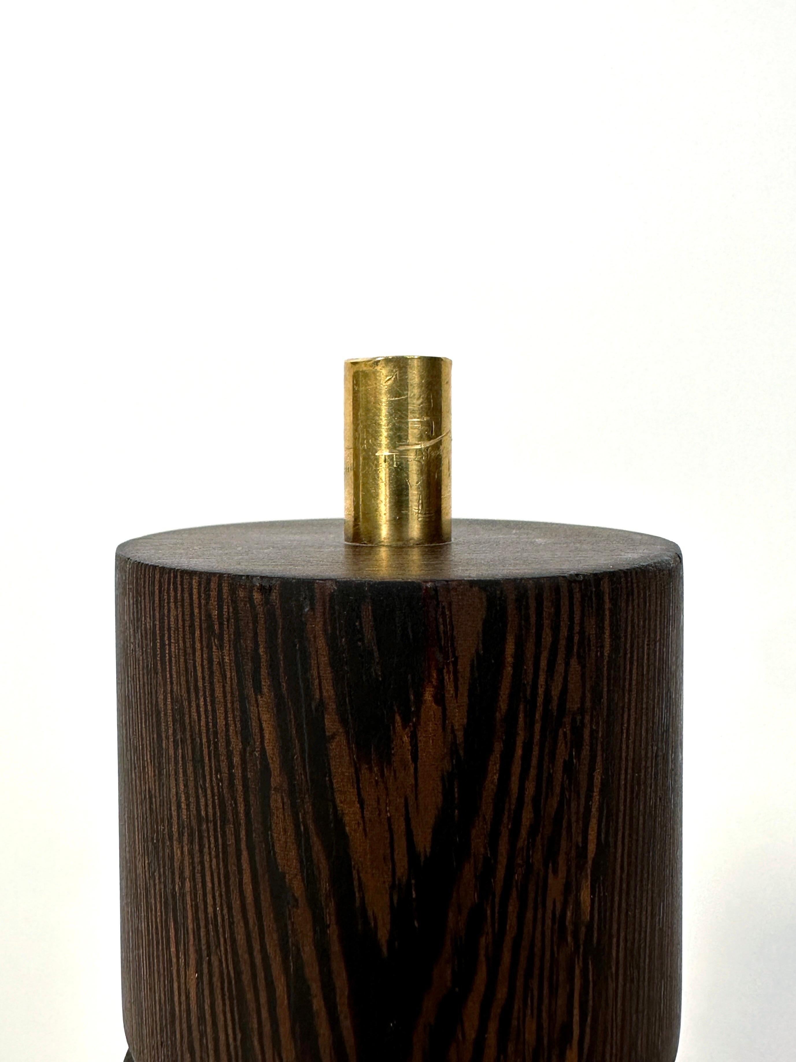 Sven Aage Petersen Pepper Mill SAAP Wenge Brass Danish Modern Denmark 1960s For Sale 1