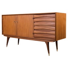 Aparador Sven Andersen de teca, diseño escandinavo, Mid Century Modern, años 50