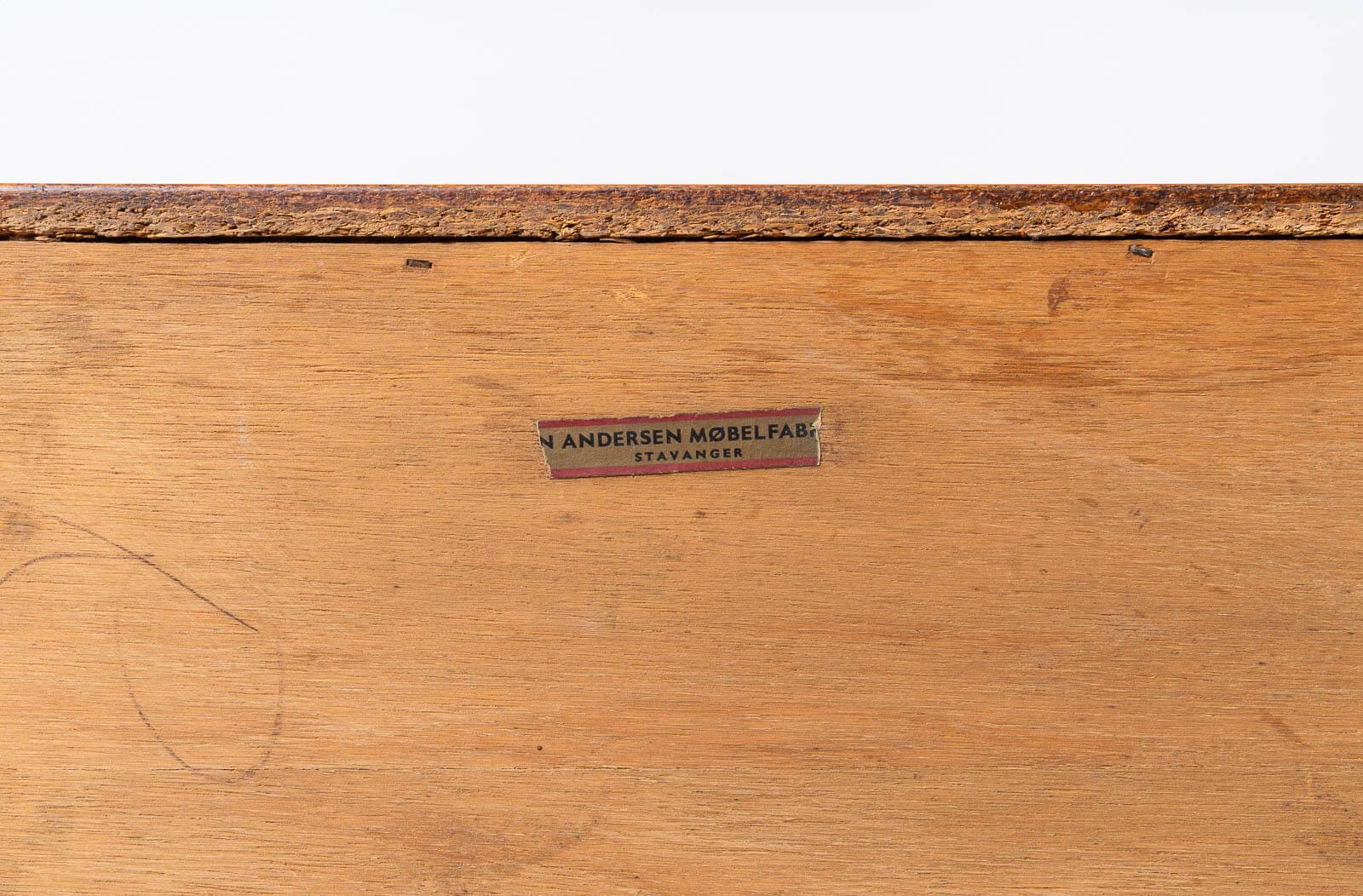 Credenza Sven Andersen in teak, The Modern Scandinavian Modern, Mid Century Modern, anni '50 in vendita 4