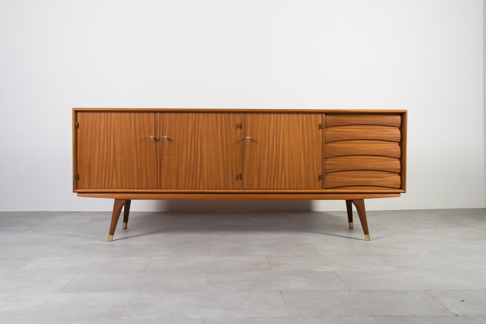 Norwegian Sven Andersen Sideboard in Teak, Scandinavian Modern, Mid Century Modern, 1950s For Sale