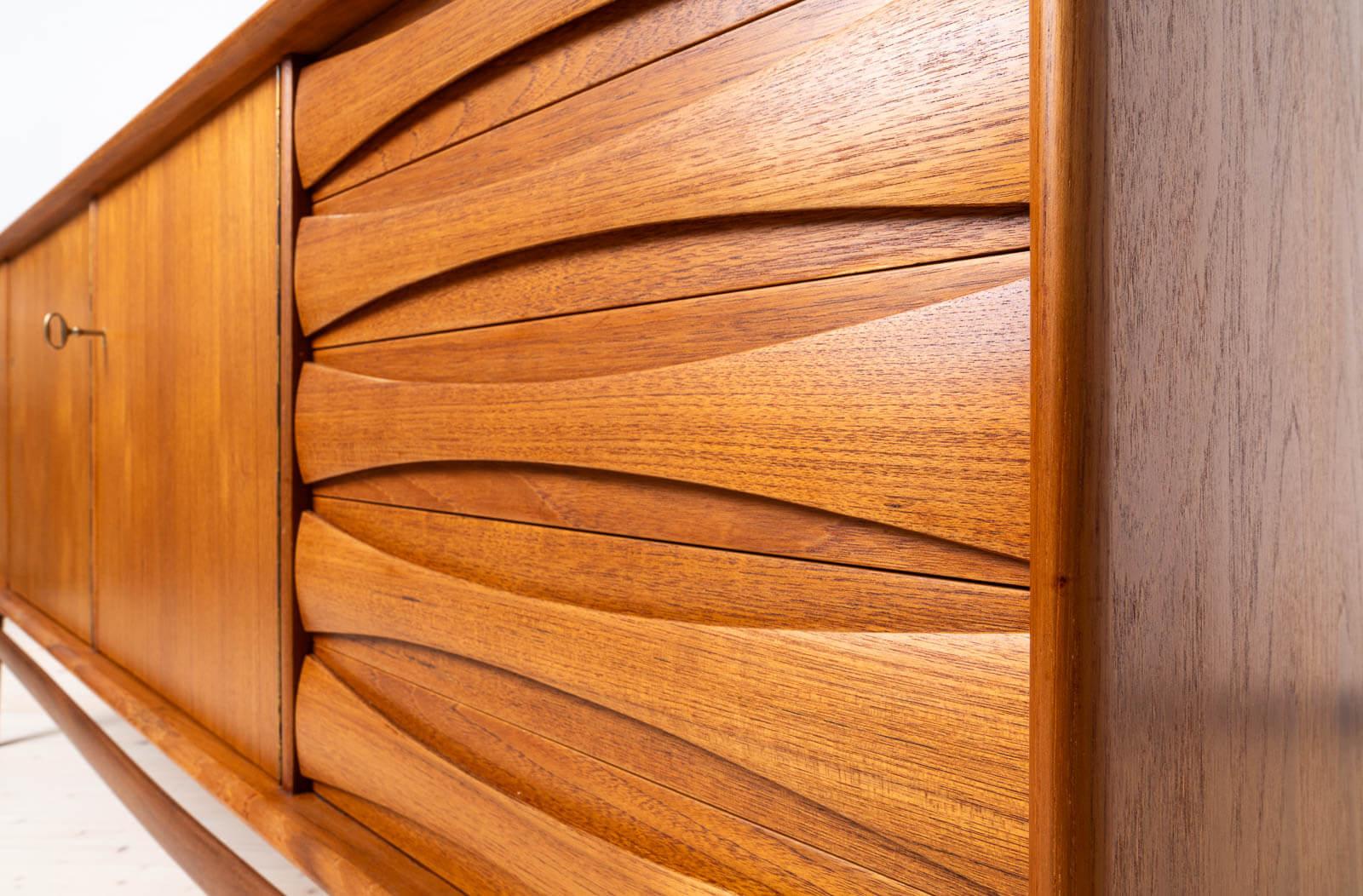 Credenza Sven Andersen in teak, The Modern Scandinavian Modern, Mid Century Modern, anni '50 in vendita 1