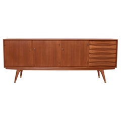 Sven Andersen Sideboard aus Teakholz, skandinavische Moderne, Mid-Century Modern, 1950er Jahre