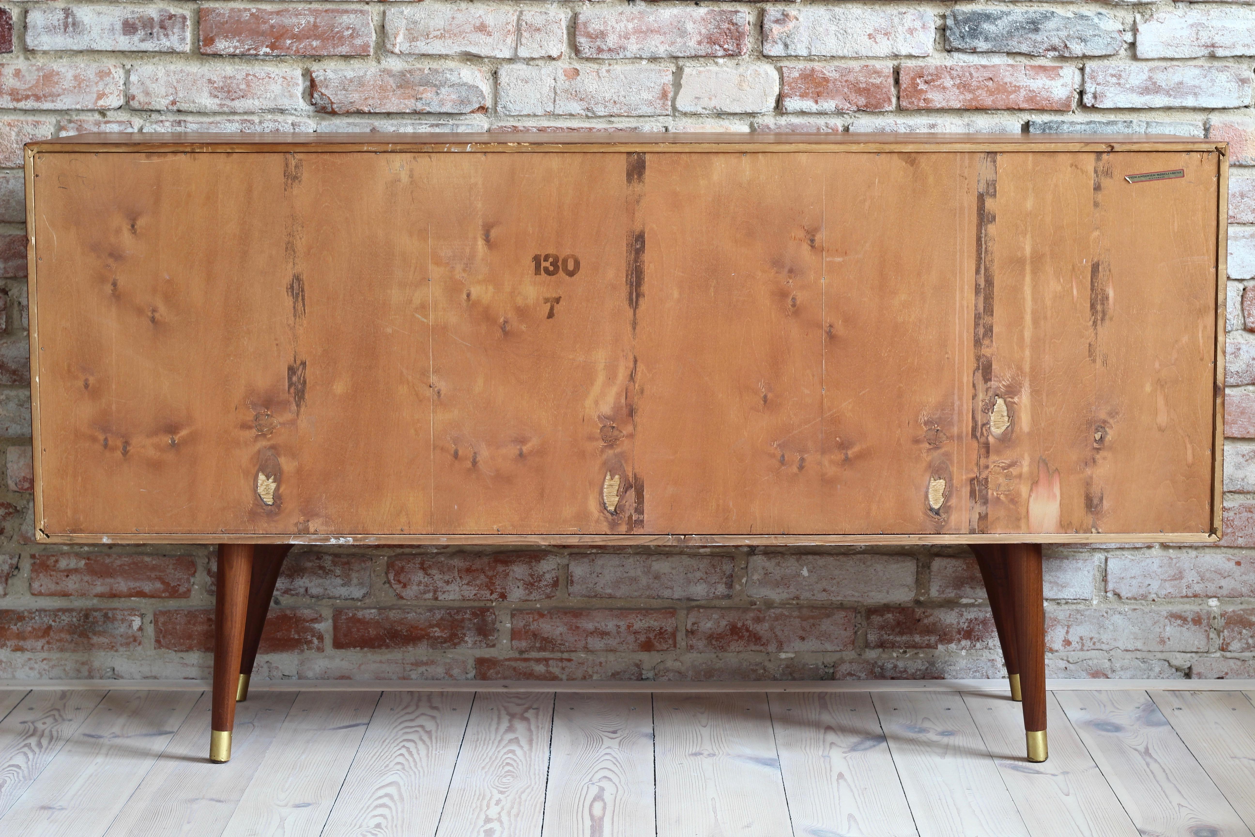 Mid-20th Century Sven Andersen Sideboard in Teak, Scandinavian Modern, Mid-Century Modern