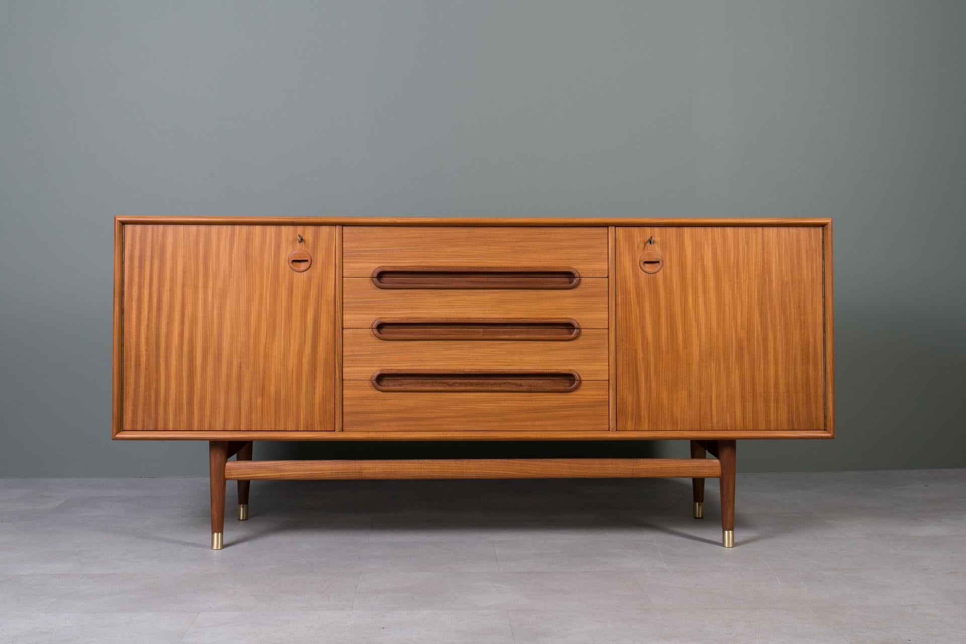 Oiled Sven Andersen Teak Sideboard, Timeless Scandinavian & MidCentury Modern Design For Sale