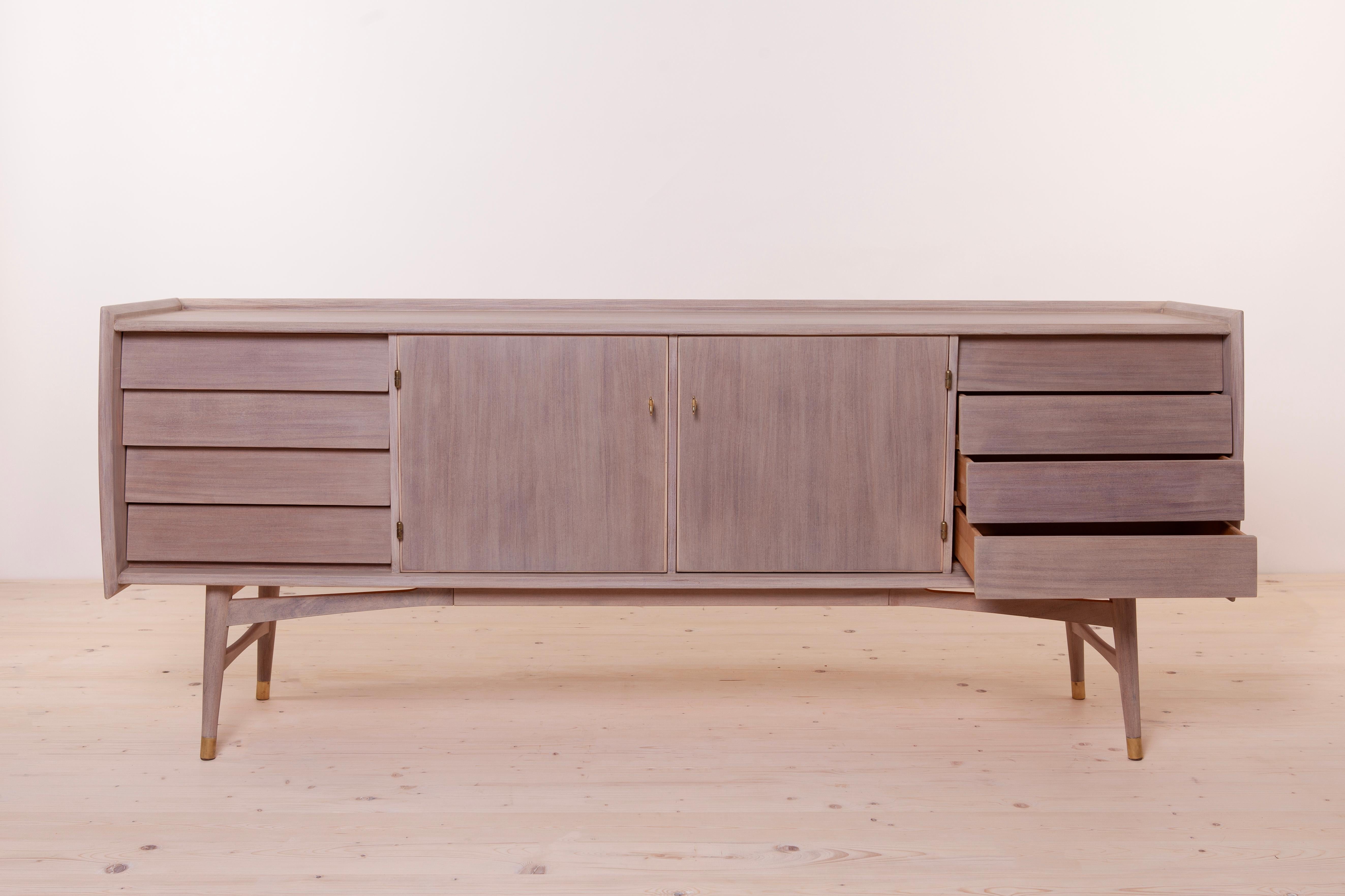 Mid-Century Modern Sven Andersen Teak Sideboard, Timeless Scandinavian & MidCentury Modern Elegance For Sale