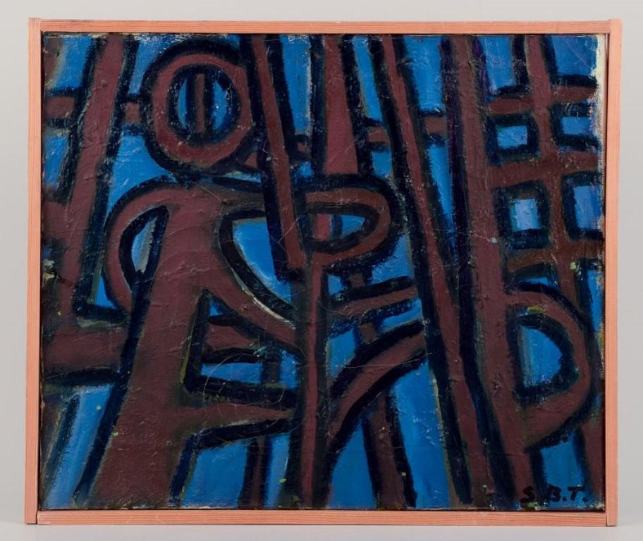 Sven Bertil Thorell, Künstler aus Schweden.
Öl auf Leinwand.
Abstrakte Zusammensetzung
1960s
Unterzeichnet SBT.
In ausgezeichnetem Zustand.
Maße: 38,0 cm. x 32,0 cm.
Abmessungen insgesamt: 40 cm. x 34 cm.