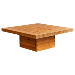 Sven & Christer Larsson Attribution, Coffee Table, Pine, Sweden, 1970s