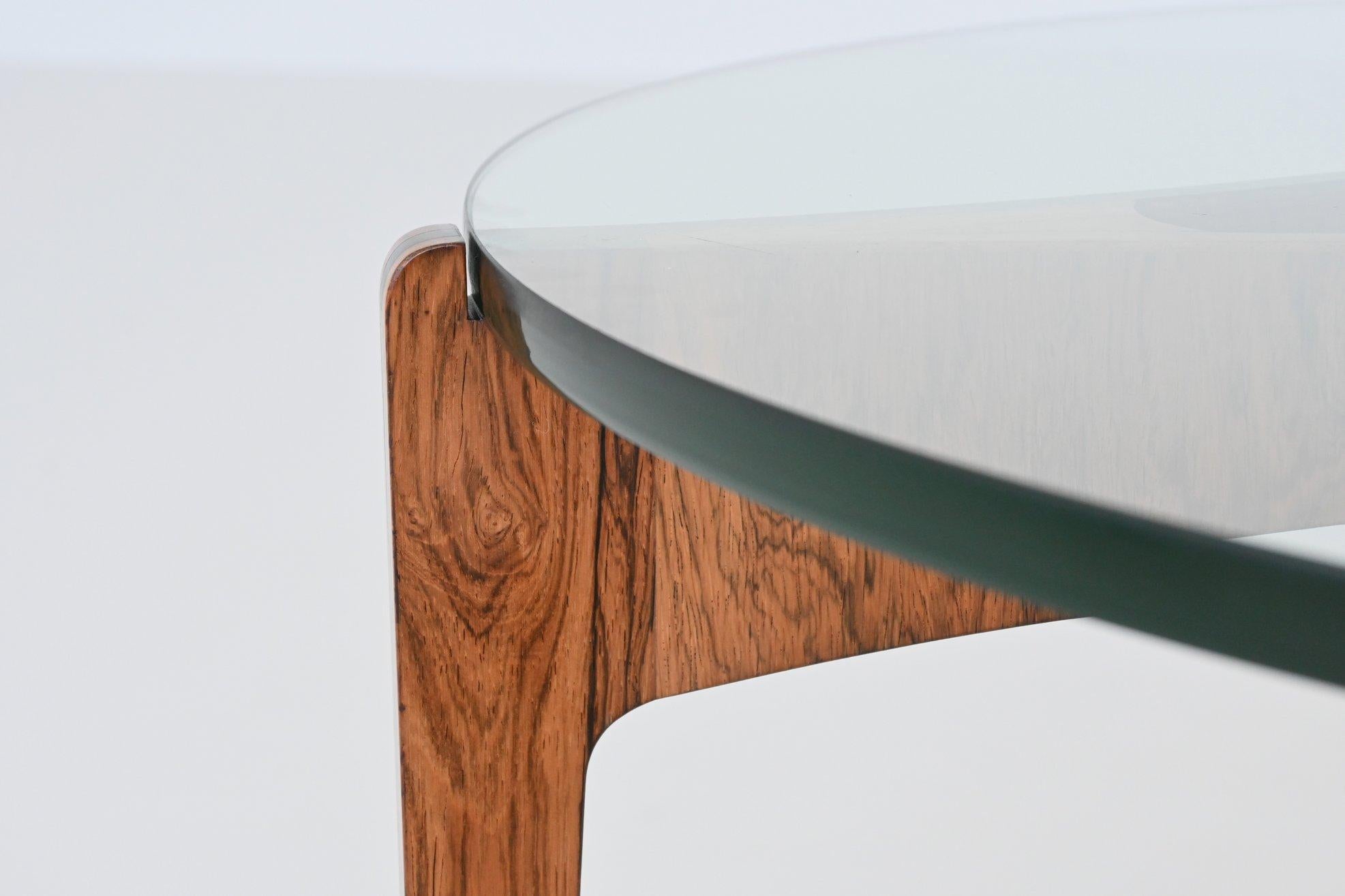 Sven Ellekaer coffee table #104 in rosewood Chirstian Linneberg Denmark 1962 7