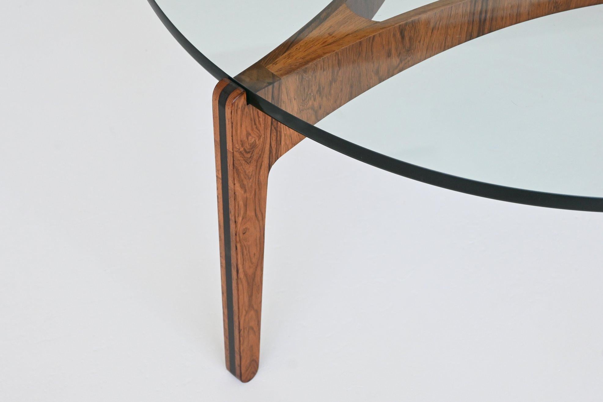 Sven Ellekaer coffee table #104 in rosewood Chirstian Linneberg Denmark 1962 8