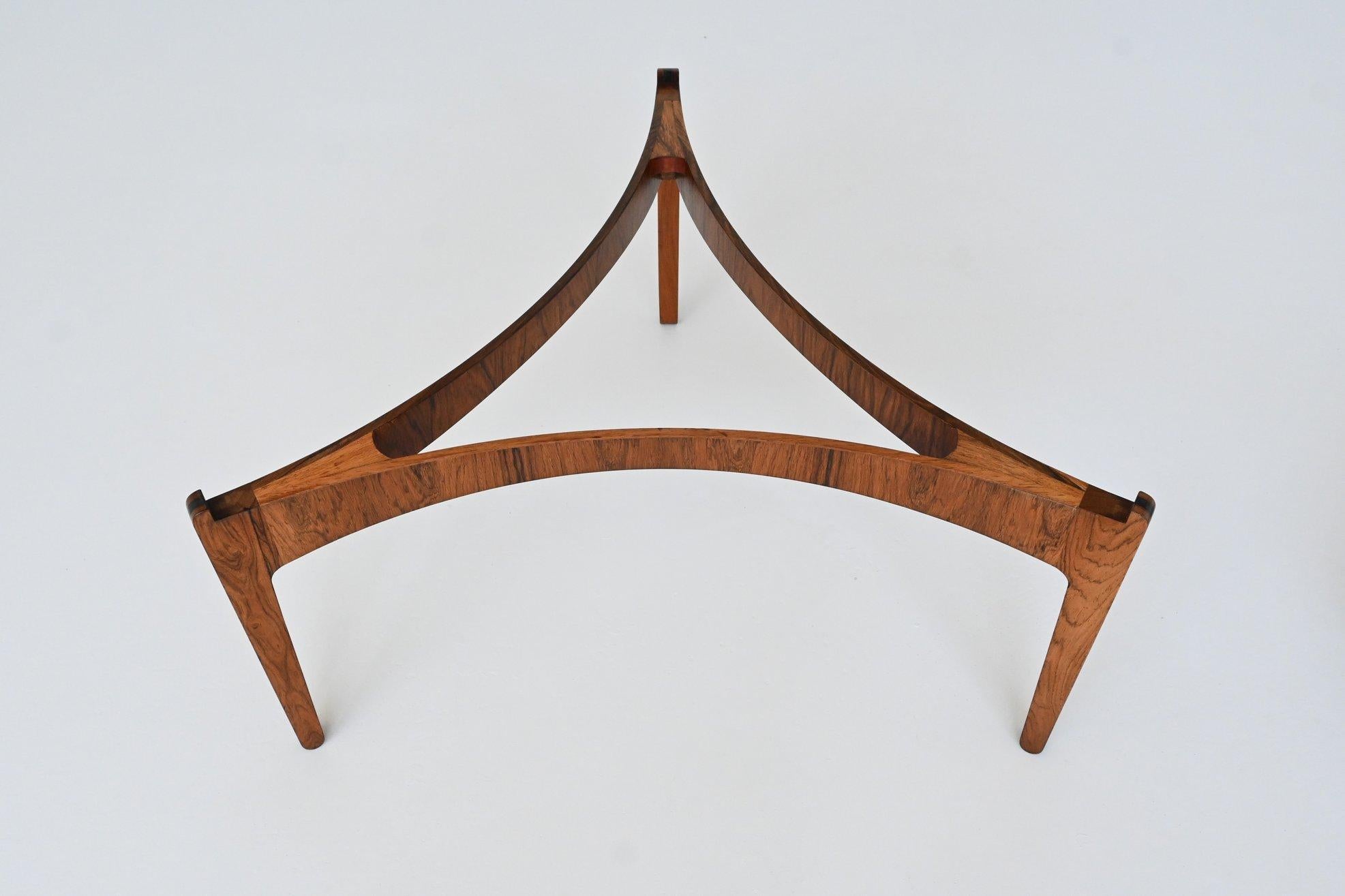 Sven Ellekaer coffee table #104 in rosewood Chirstian Linneberg Denmark 1962 10