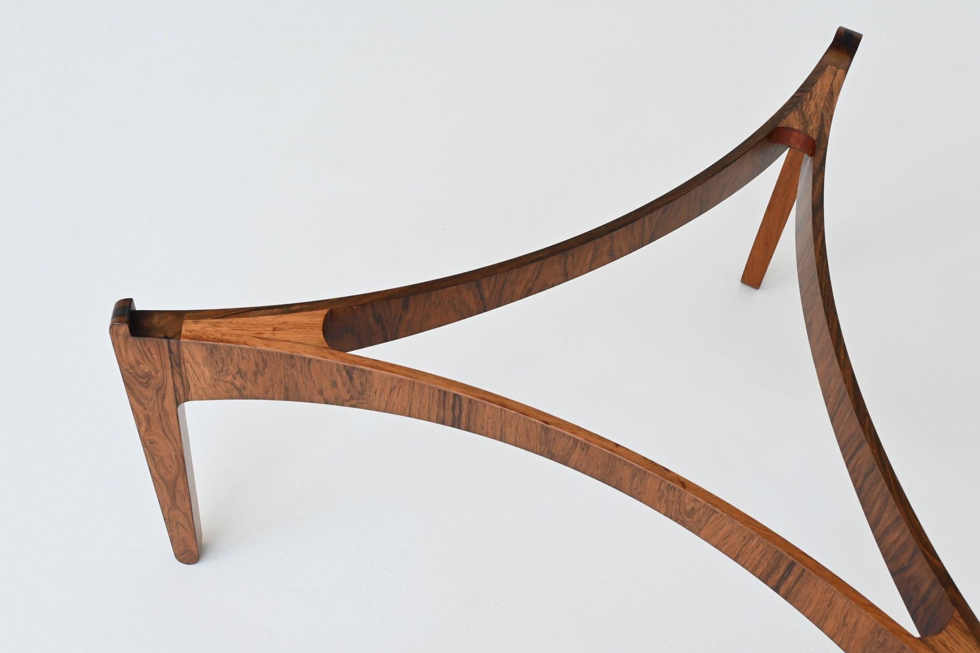 Sven Ellekaer coffee table #104 in rosewood Chirstian Linneberg Denmark 1962 11