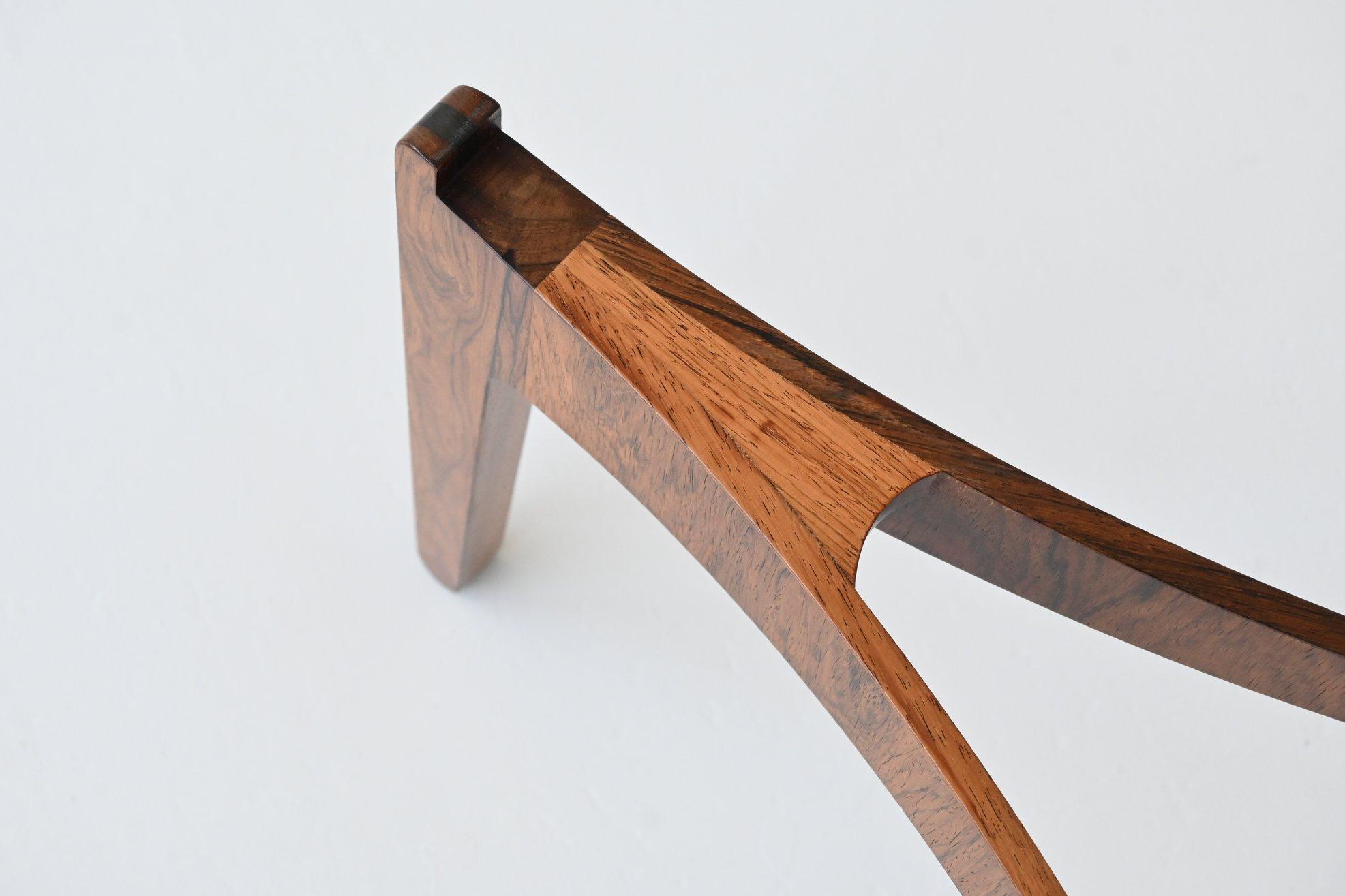 Sven Ellekaer coffee table #104 in rosewood Chirstian Linneberg Denmark 1962 13