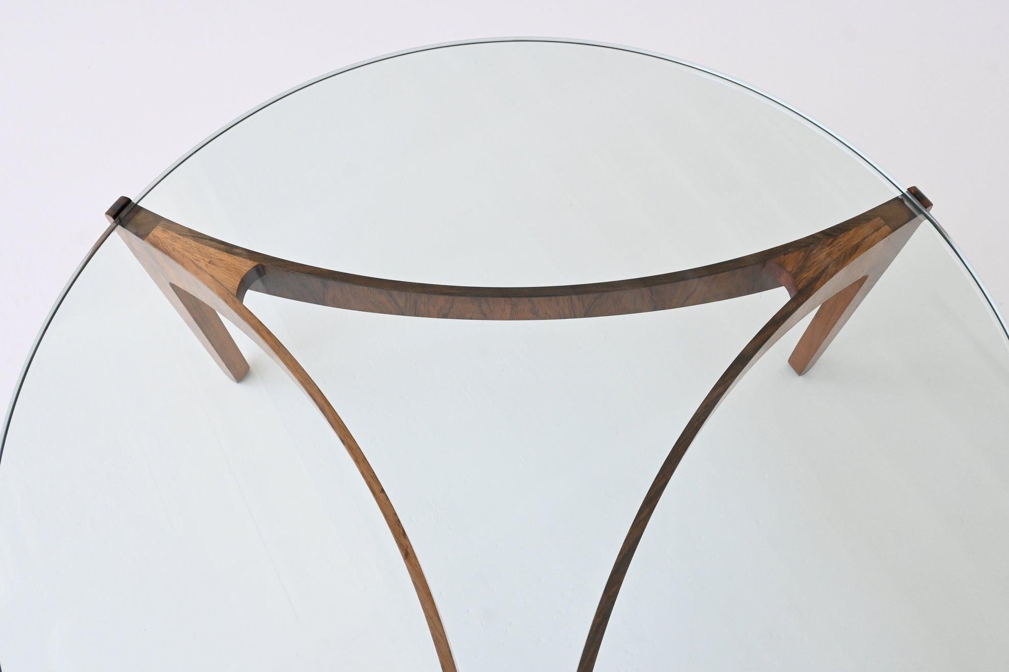 Mid-20th Century Sven Ellekaer coffee table #104 in rosewood Chirstian Linneberg Denmark 1962