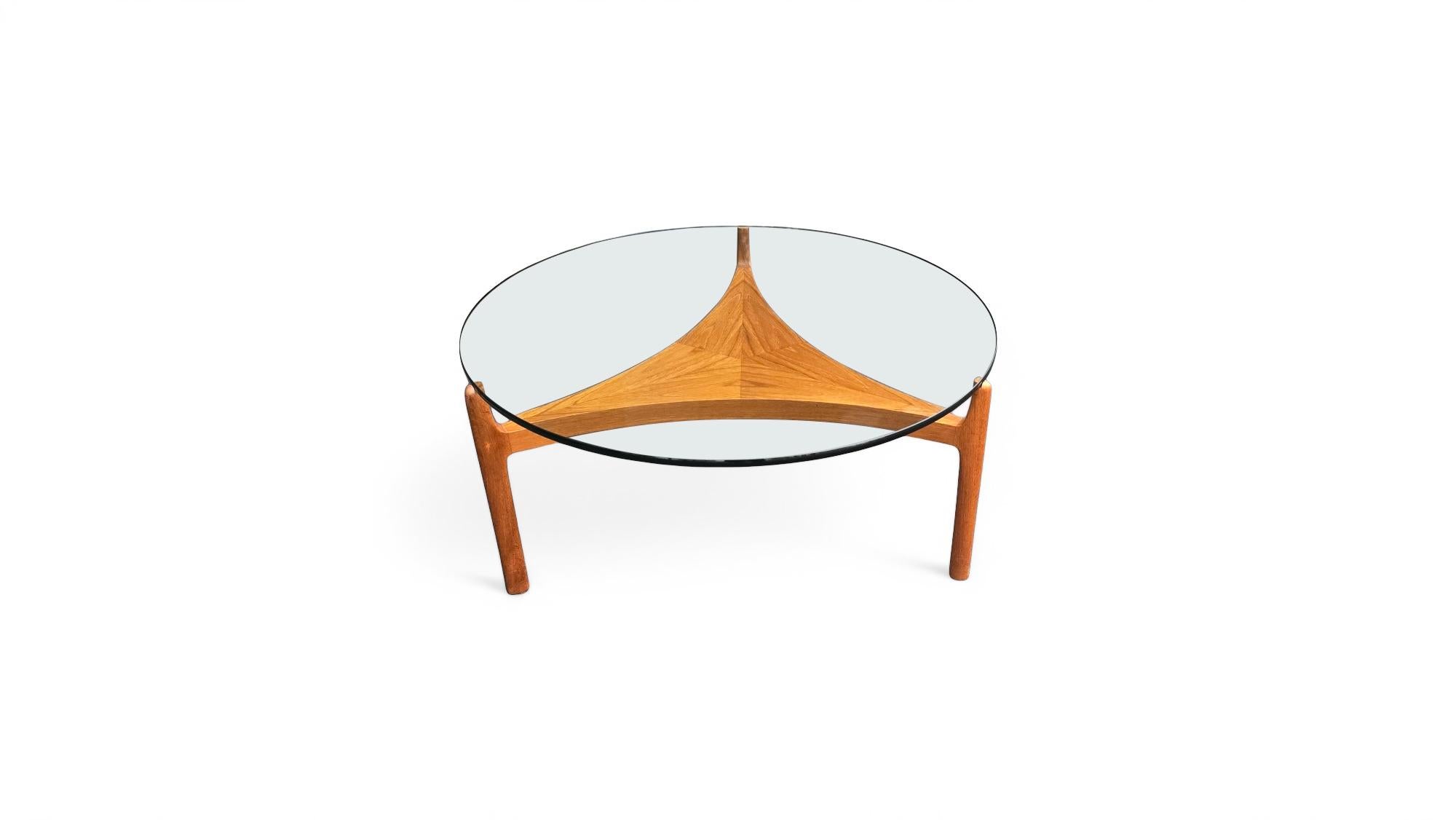 Table basse en teck Sven Ellekaer pour Christian Linnberg 